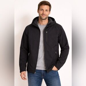 32 Degrees Men's Black Windbreaker Jacket size large